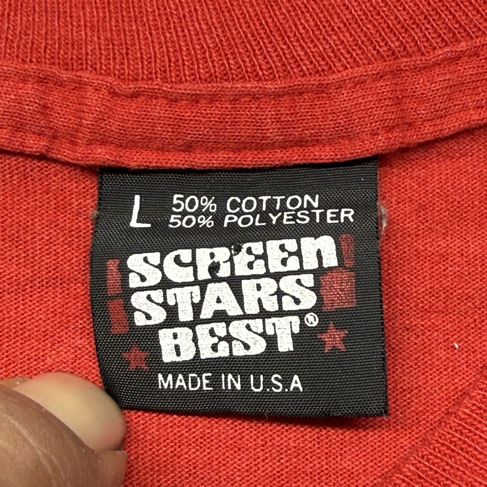 VTG 1991 LPGA Chicago Shoot-Out T-Shirt L Red Cellular One USA - Picture 4 of 10